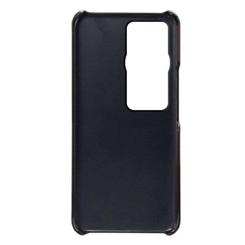 Coque Huawei P60 Pro Effet Cuir Porte-Cartes