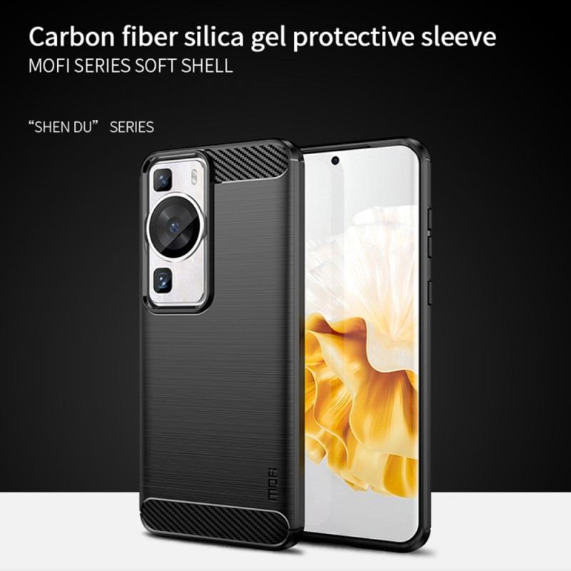 Coque Huawei P60 Pro Fibre Carbone Brossée MOFI