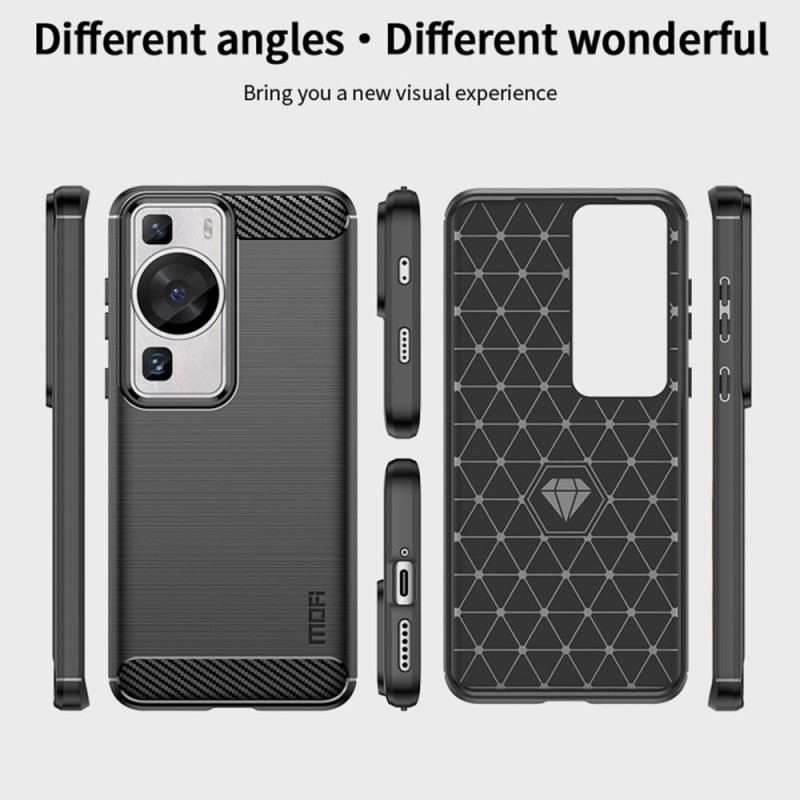 Coque Huawei P60 Pro Fibre Carbone Brossée MOFI