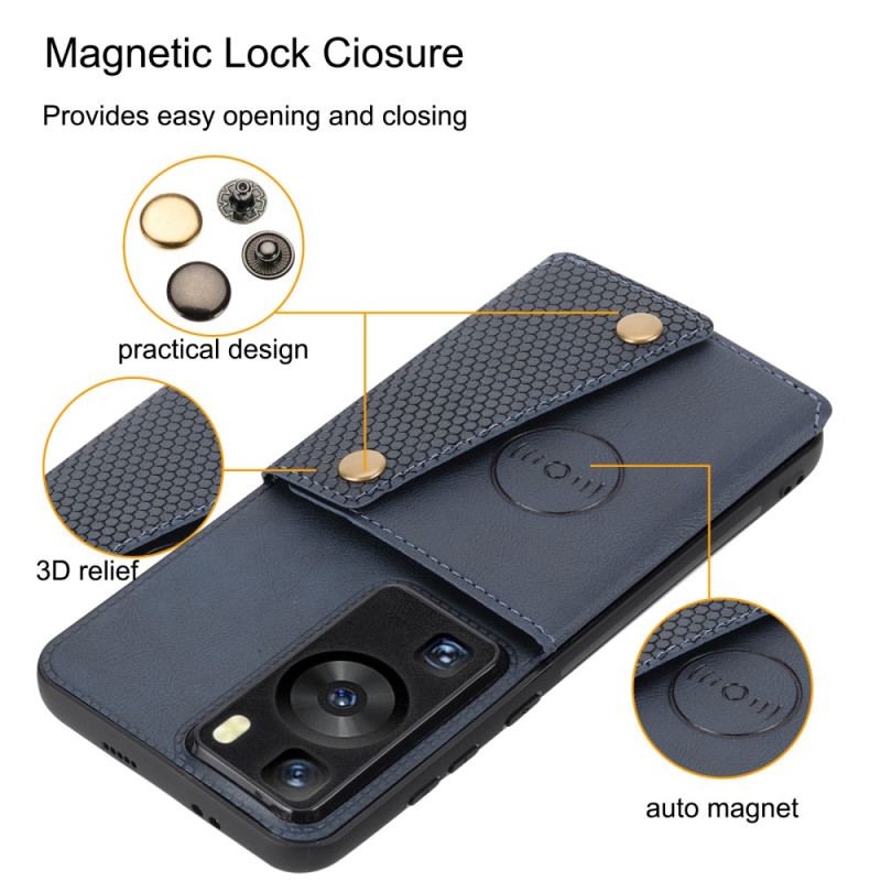 Coque Huawei P60 Pro Porte-Cartes Support