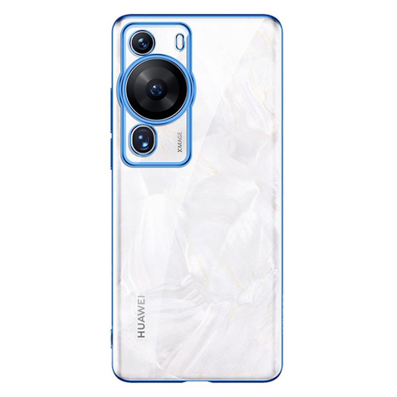 Coque Huawei P60 Pro Transparente Rebords Style Métal SULADA