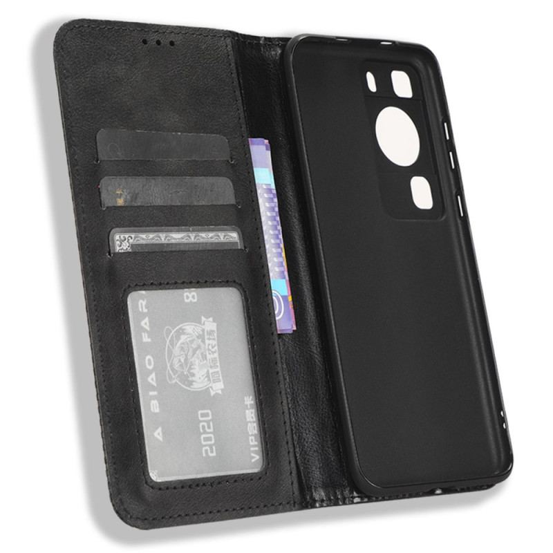 Flip Cover Huawei P60 Pro Style Cuir Stylisé