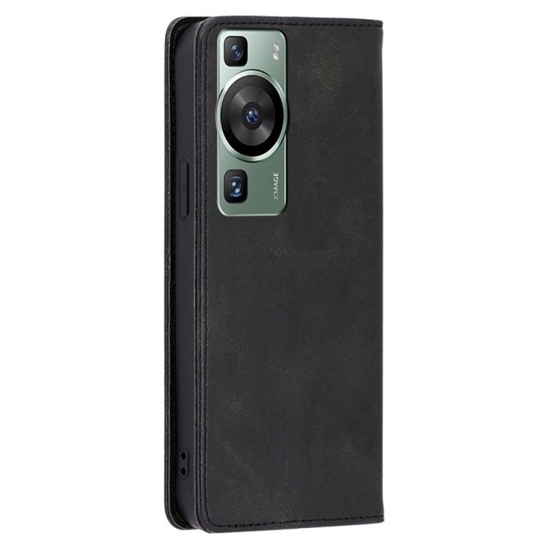 Flip Cover Huawei P60 Pro Texture Veau