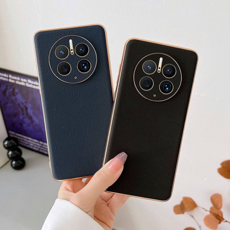 Coque Huawei Mate 50 Pro Véritable Cuir Élégance