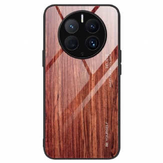 Coque Huawei Mate 50 Pro Verre Trempé Design Bois