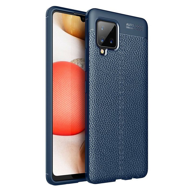 Coque Samsung Galaxy A42 5G Effet Cuir Litchi Double Line