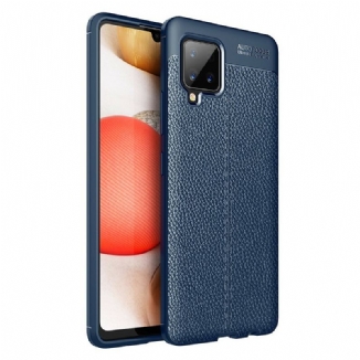 Coque Samsung Galaxy A42 5G Effet Cuir Litchi Double Line