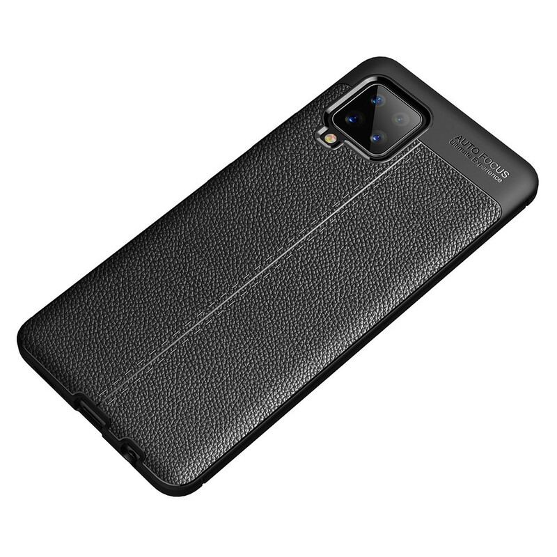 Coque Samsung Galaxy A42 5G Effet Cuir Litchi Double Line