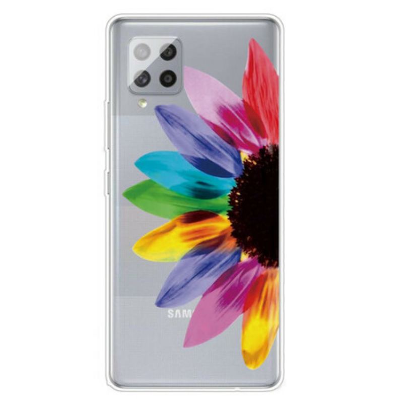 Coque Samsung Galaxy A42 5G Fleur Colorée