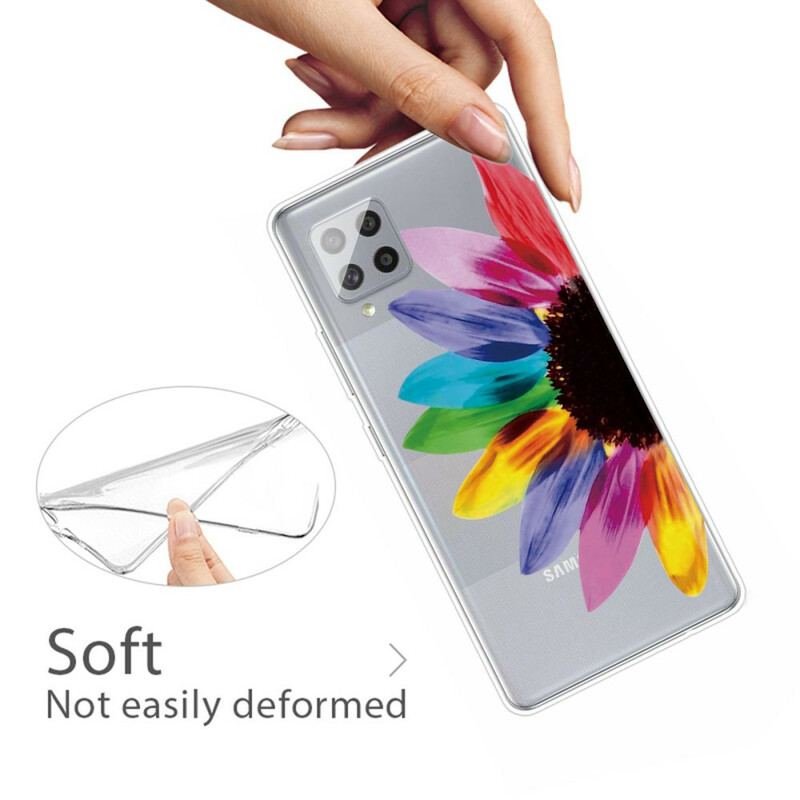 Coque Samsung Galaxy A42 5G Fleur Colorée