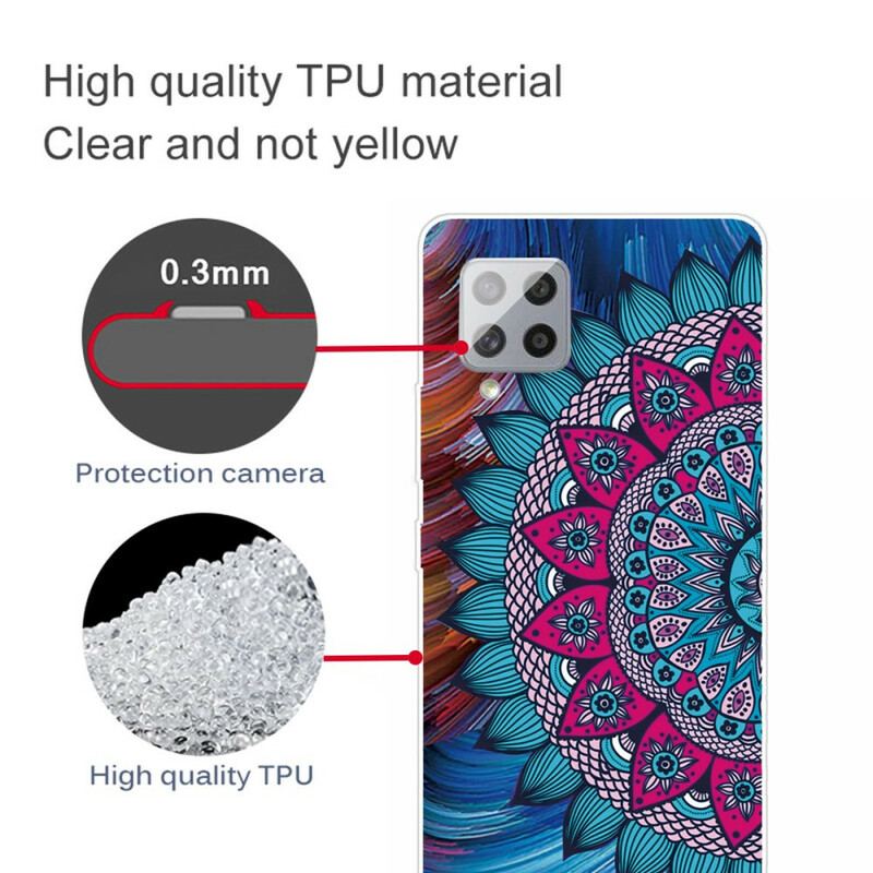 Coque Samsung Galaxy A42 5G Mandala Coloré