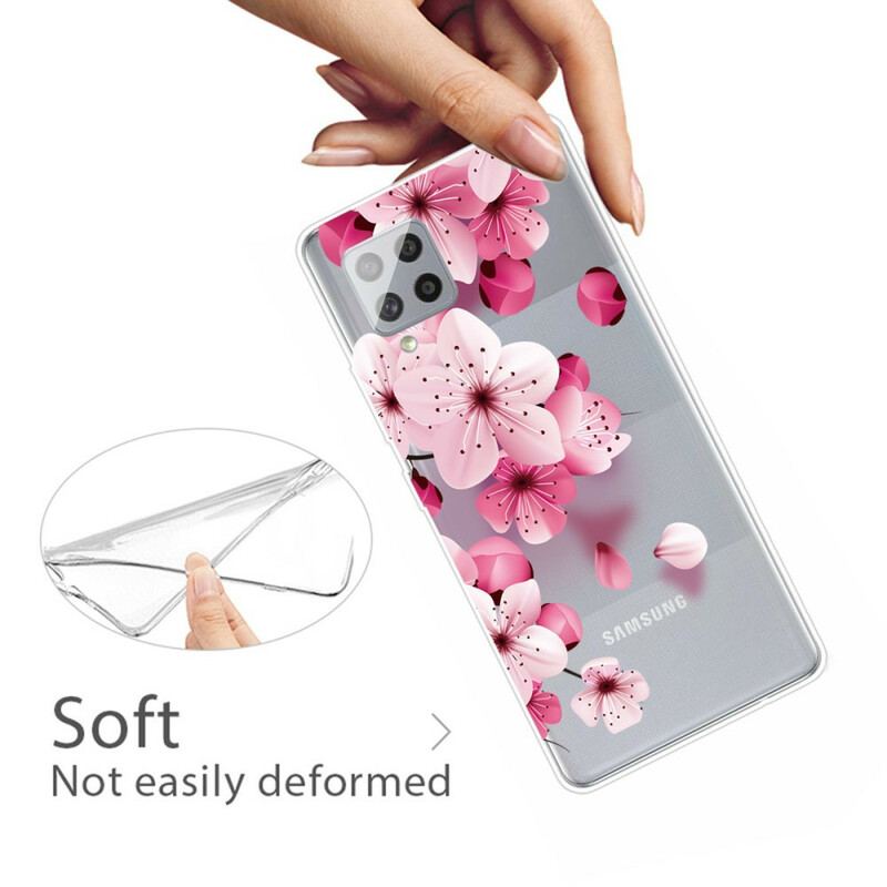 Coque Samsung Galaxy A42 5G Petites Fleurs Roses