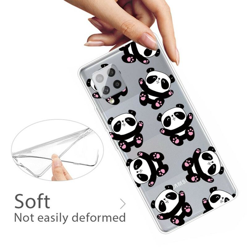 Coque Samsung Galaxy A42 5G Top Pandas Fun