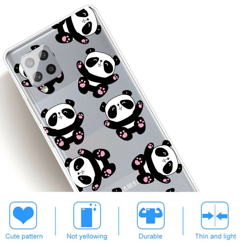 Coque Samsung Galaxy A42 5G Top Pandas Fun