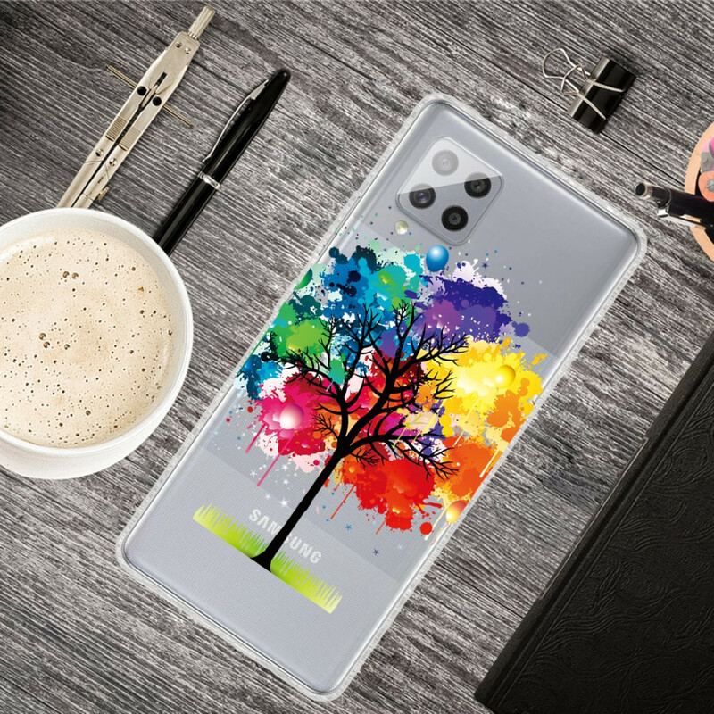 Coque Samsung Galaxy A42 5G Transparente Arbre Aquarelle