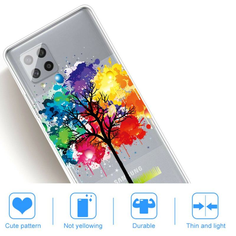 Coque Samsung Galaxy A42 5G Transparente Arbre Aquarelle