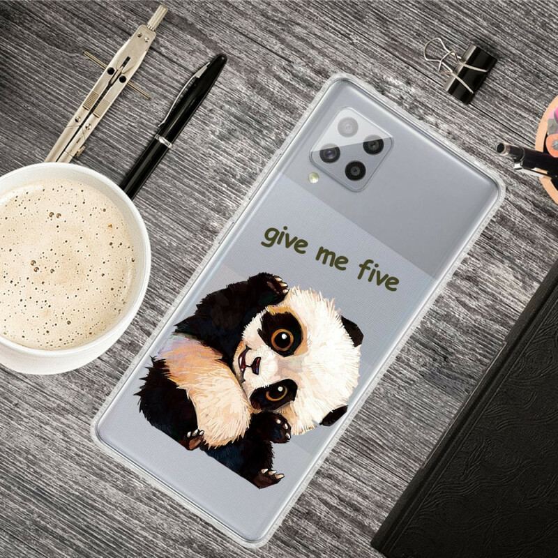 Coque Samsung Galaxy A42 5G Transparente Panda Give Me Five