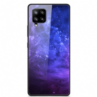 Coque Samsung Galaxy A42 5G Verre et Silicone Galaxie