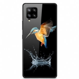 Coque Samsung Galaxy A42 5G Verre Trempé Oiseau Couronne