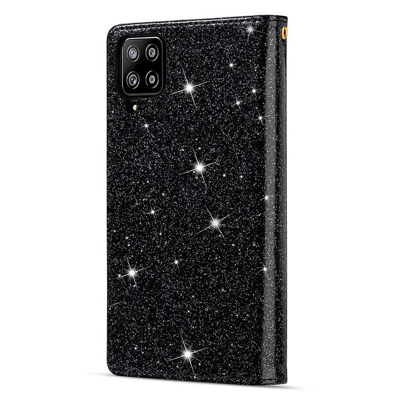 Housse Samsung Galaxy A42 5G Paillettes Portefeuille Zip