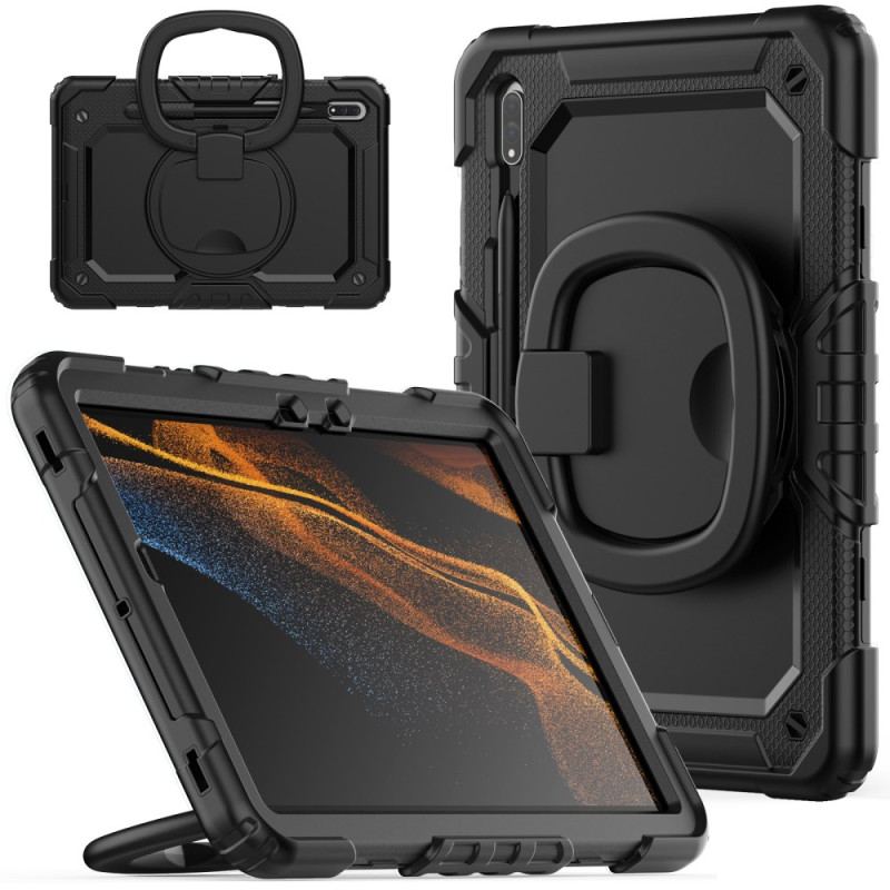 Coque Samsung Galaxy Tab S8 / S7 Support Rotatif et Bandoulière