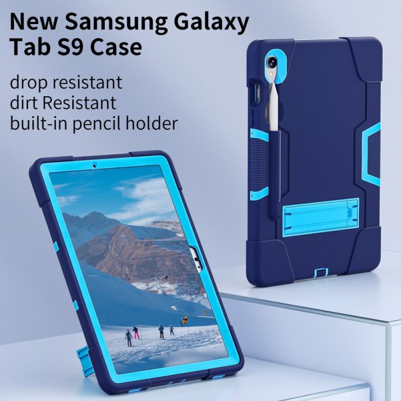 Coque Samsung Galaxy Tab S9 Bicolore avec Support Intégré