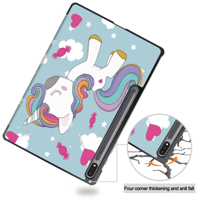 Smart Case Samsung Galaxy Tab S9 Petite Licorne