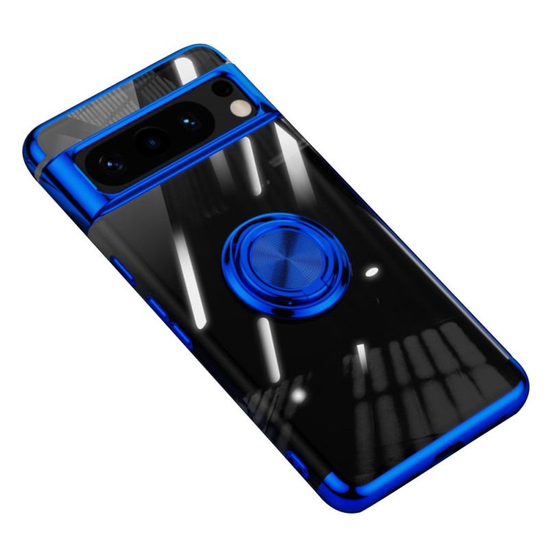 Coque Google Pixel 8 Pro Transparente Anneau-Support