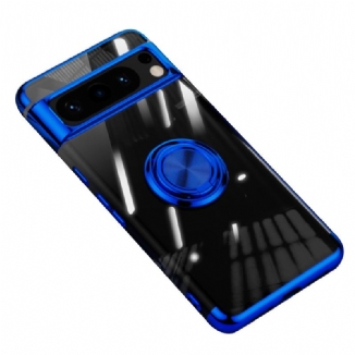 Coque Google Pixel 8 Pro Transparente Anneau-Support