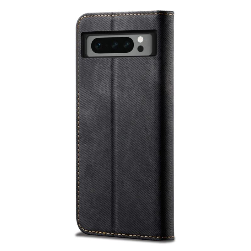 Flip Cover Google Pixel 8 Pro Tissu Jeans