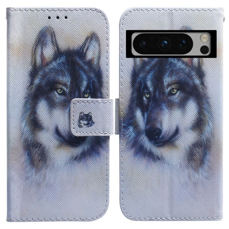 Housse Google Pixel 8 Pro Chien Aquarelle