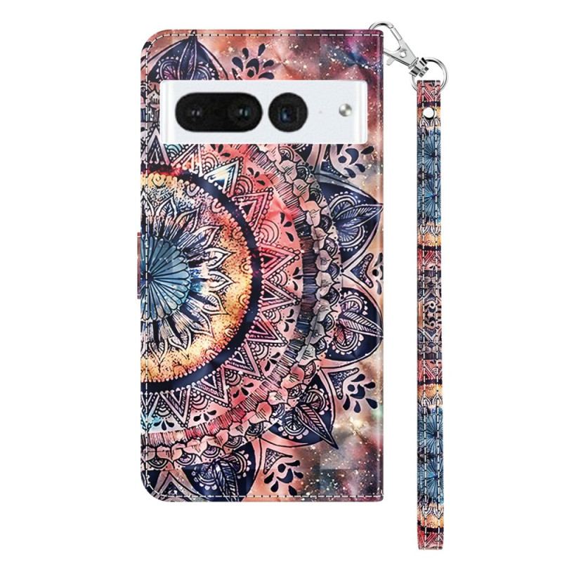 Housse Google Pixel 8 Pro Mandala Coloré à lanière