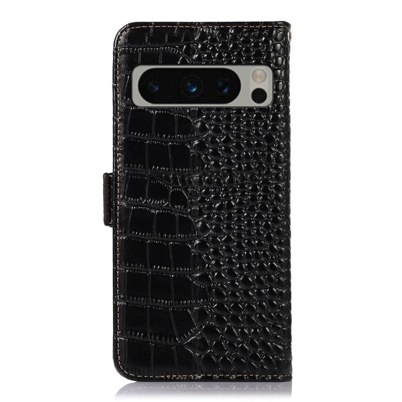 Housse Google Pixel 8 Pro Style Crocodile RFID