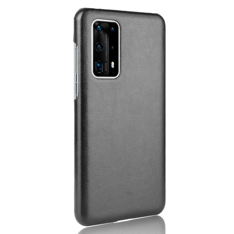 Coque Huawei P40 Pro Plus Effet Cuir Litchi Performance