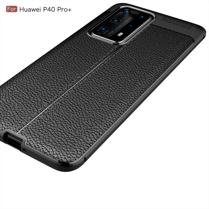 Coque Huawei P40 Pro Plus Texture Fibre Carbone Flexible