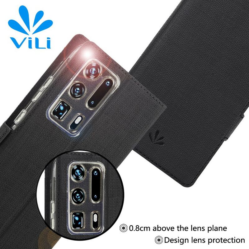 Flip Cover Huawei P40 Pro Plus Texturée VILI DMX