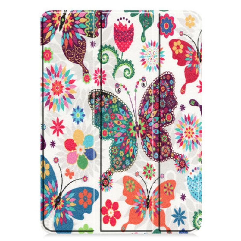 Smart Case iPad Pro 11" (2020) (2018) Papillons et Fleurs Rétros