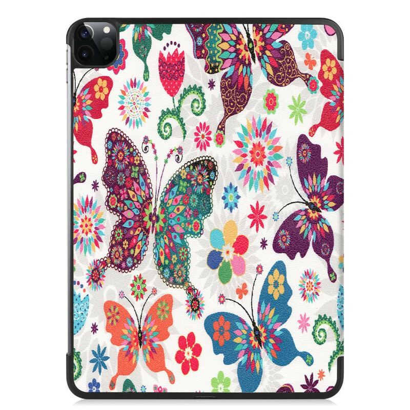 Smart Case iPad Pro 11" (2020) (2018) Papillons et Fleurs Rétros