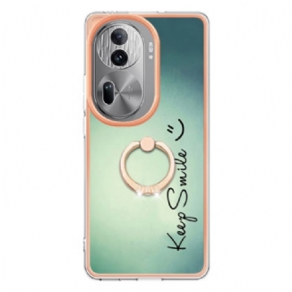 Coque Oppo Reno 11 Pro 5G Anneau-Support Keep Smile