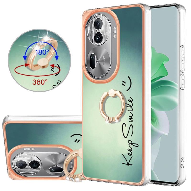 Coque Oppo Reno 11 Pro 5G Anneau-Support Keep Smile