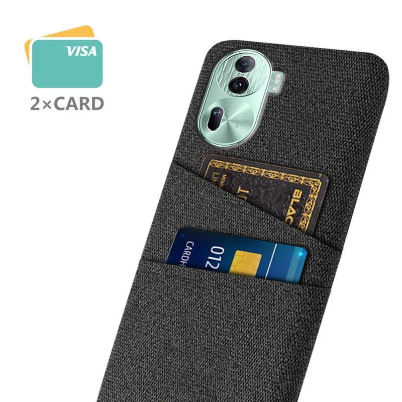 Coque Oppo Reno 11 Pro 5G Porte-Cartes Tissu