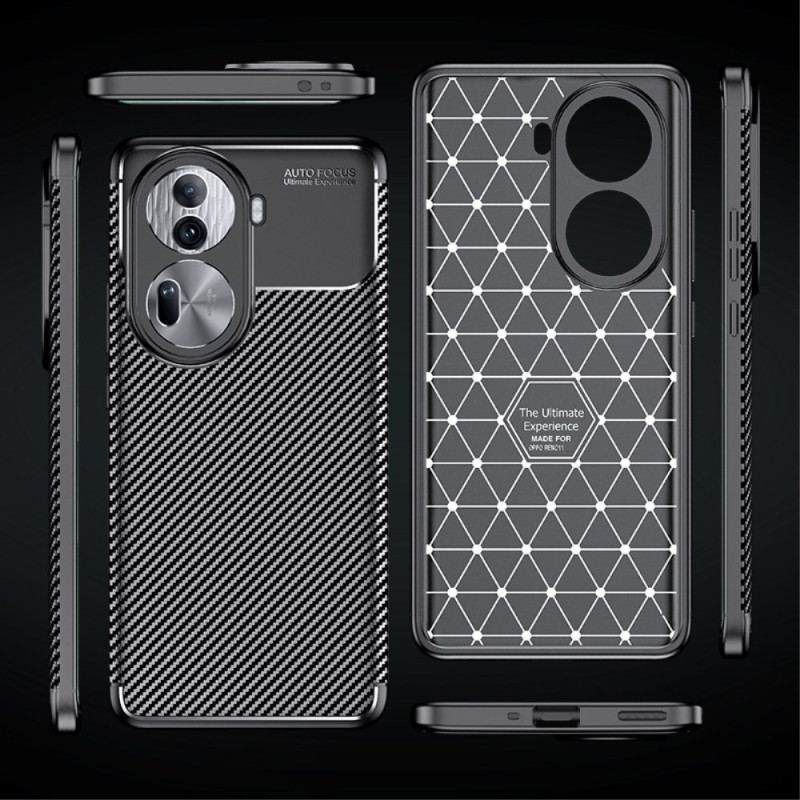 Coque Oppo Reno 11 Pro 5G Texture Fibre Carbone