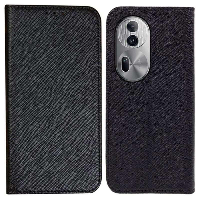 Flip Cover Oppo Reno 11 Pro 5G Texture Croisée