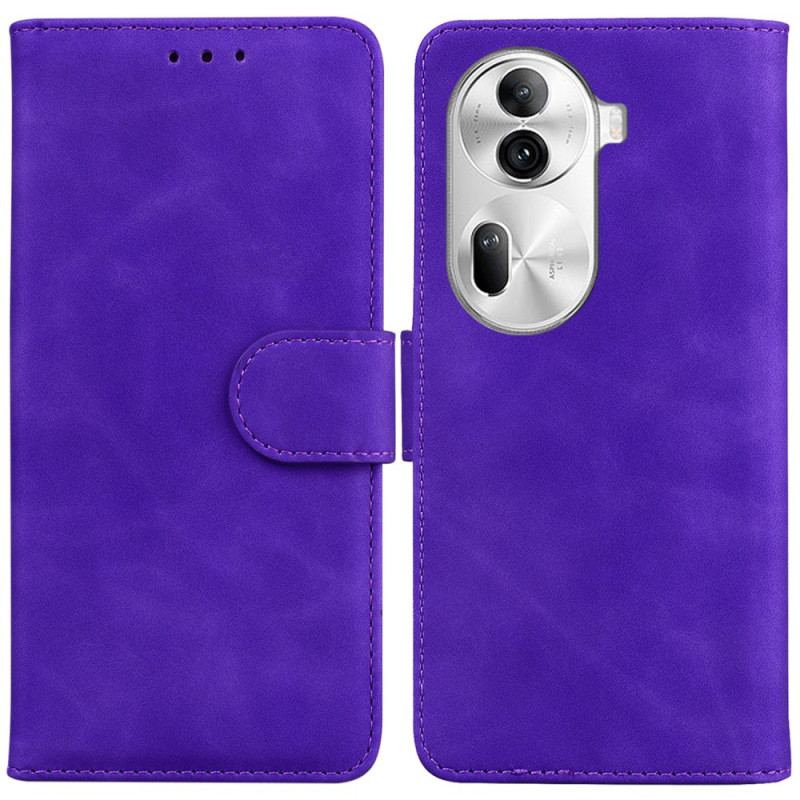 Housse Oppo Reno 11 Pro 5G Effet Cuir Couture