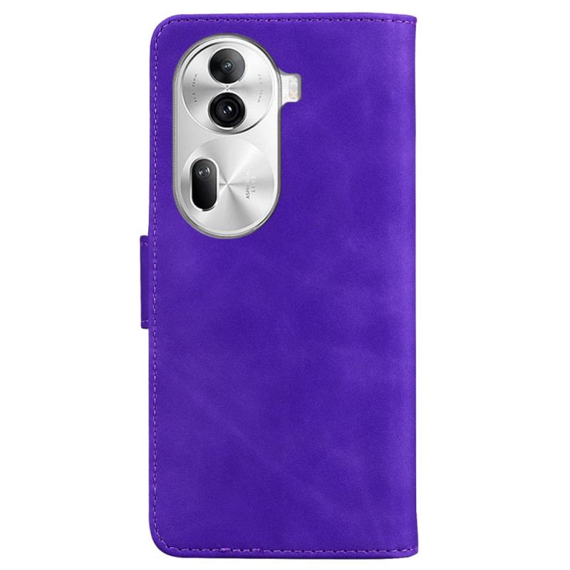 Housse Oppo Reno 11 Pro 5G Effet Cuir Couture