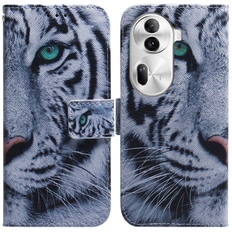 Housse Oppo Reno11 Pro 5G Tigre Blanc