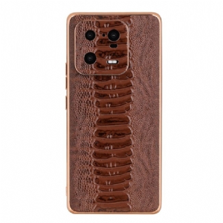 Coque Xiaomi 13 Pro Cuir Véritable Style Crocodile