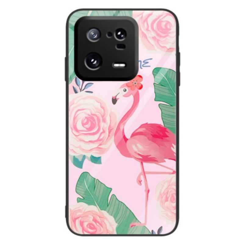 Coque Xiaomi 13 Pro Verre Trempé Flamant Rose