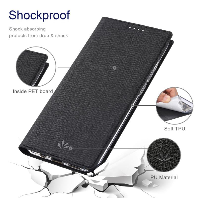 Flip Cover Xiaomi 13 Pro Texture Tissu VILI