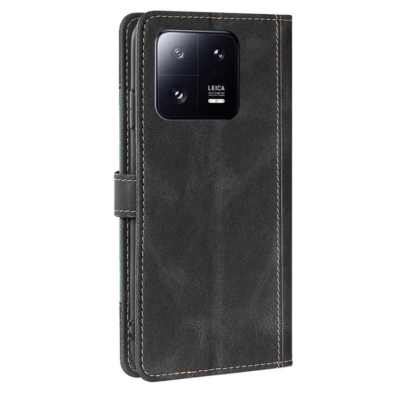 Housse Xiaomi 13 Pro Simili Cuir Bicolore Stylish